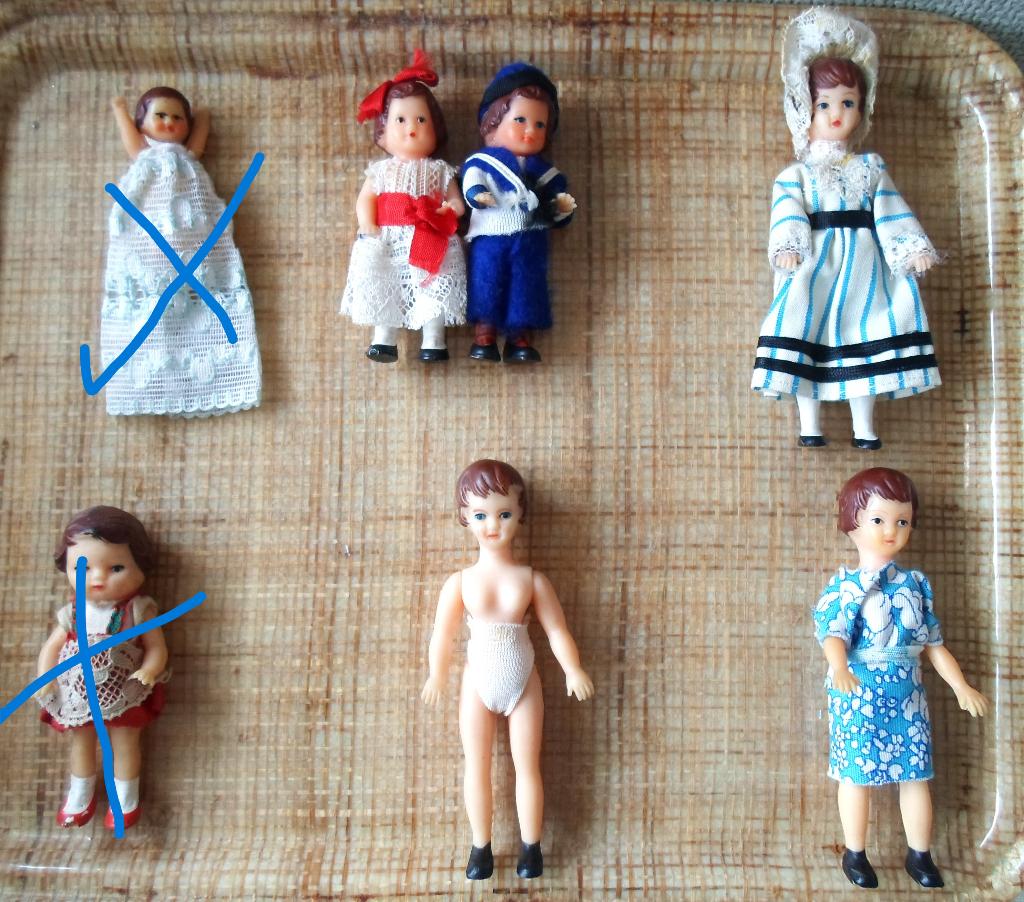 Oude popjes. Gemerkt Ari. Germany. Zie omschrijving., Verzamelen, Poppen, Ophalen of Verzenden, Gebruikt, Pop