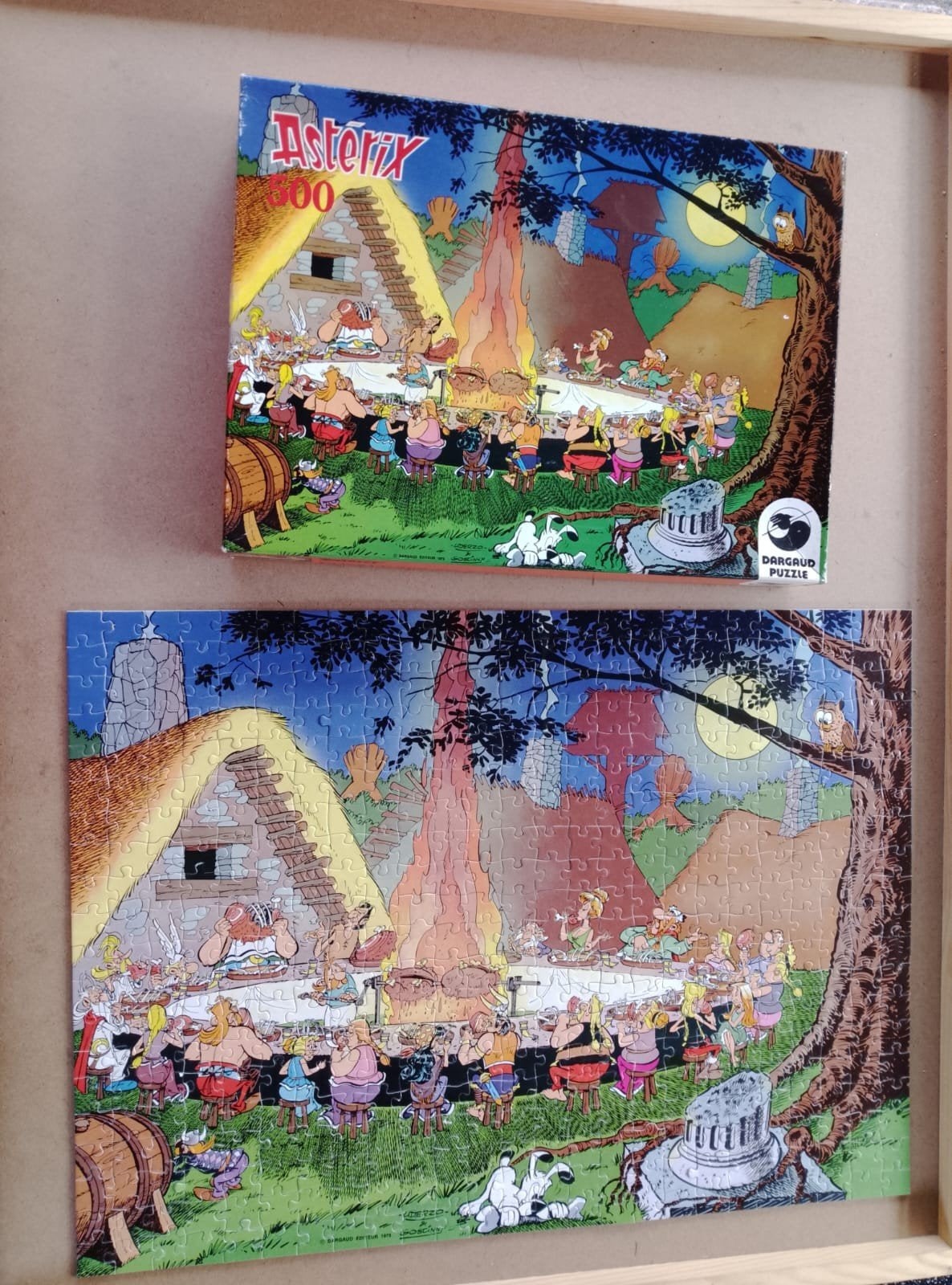 Dargaud Asterix Legpuzzel 500 stukjes - 1975 West-Duitsland, Ophalen of Verzenden, 500 t/m 1500 stukjes, Gebruikt, Legpuzzel