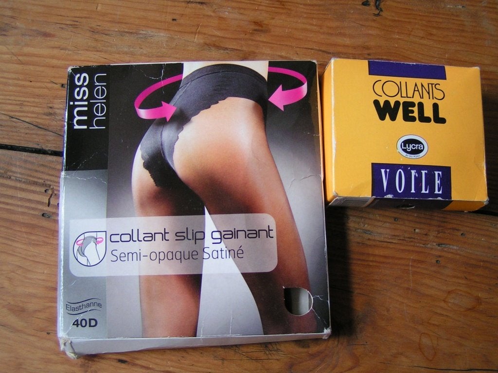 vintage panty's nr AA 78 ger nassau, Verzenden, Zo goed als nieuw, Zwart, Panty