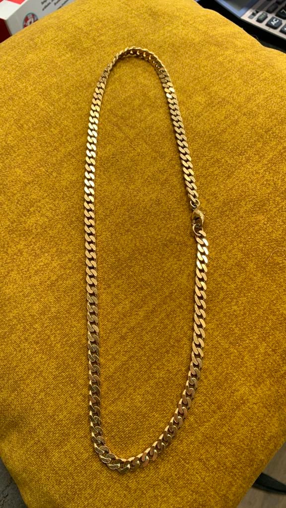 Ketting 56cm double, Ophalen of Verzenden, Zo goed als nieuw, Goud, Overige materialen