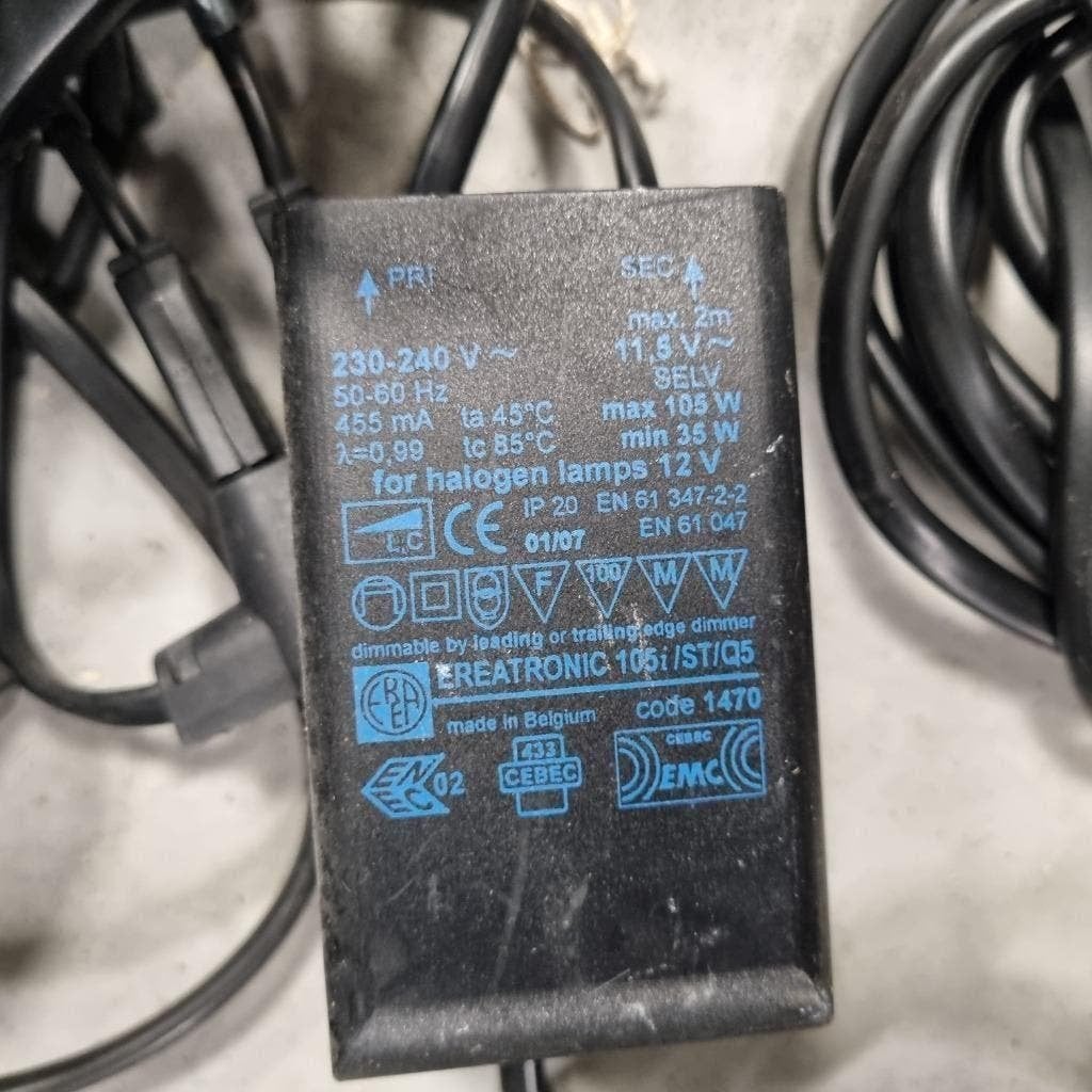PARTIJ VAN 25 STUKS HALOGEEN TRAFO'S 150 WATT 12 VOLT, Ophalen, Gebruikt