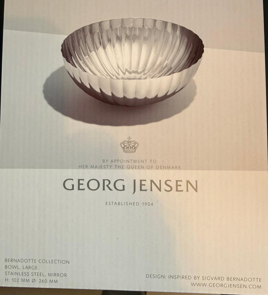 Georg Jensen Bernadotte schaal large – Sigvard Bernadotte, Overige materialen, Schaal, Rond, Nieuw