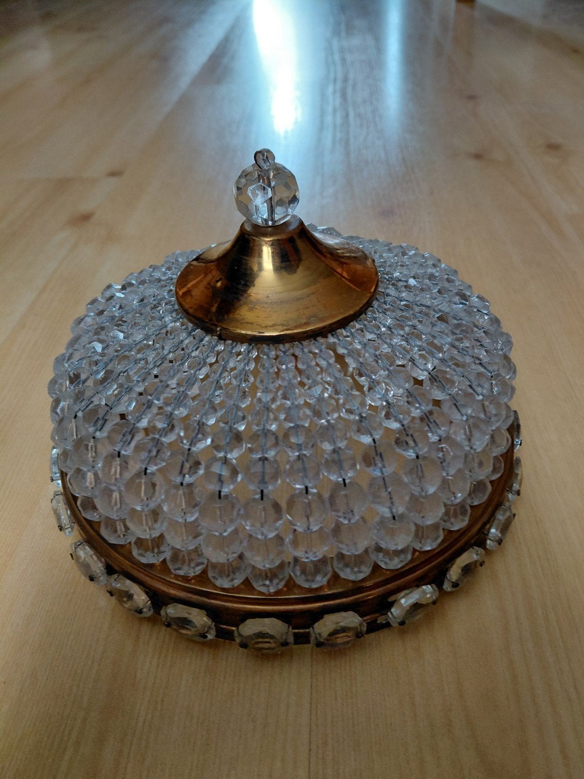 Vintage kristallen plafonniere, Ophalen of Verzenden