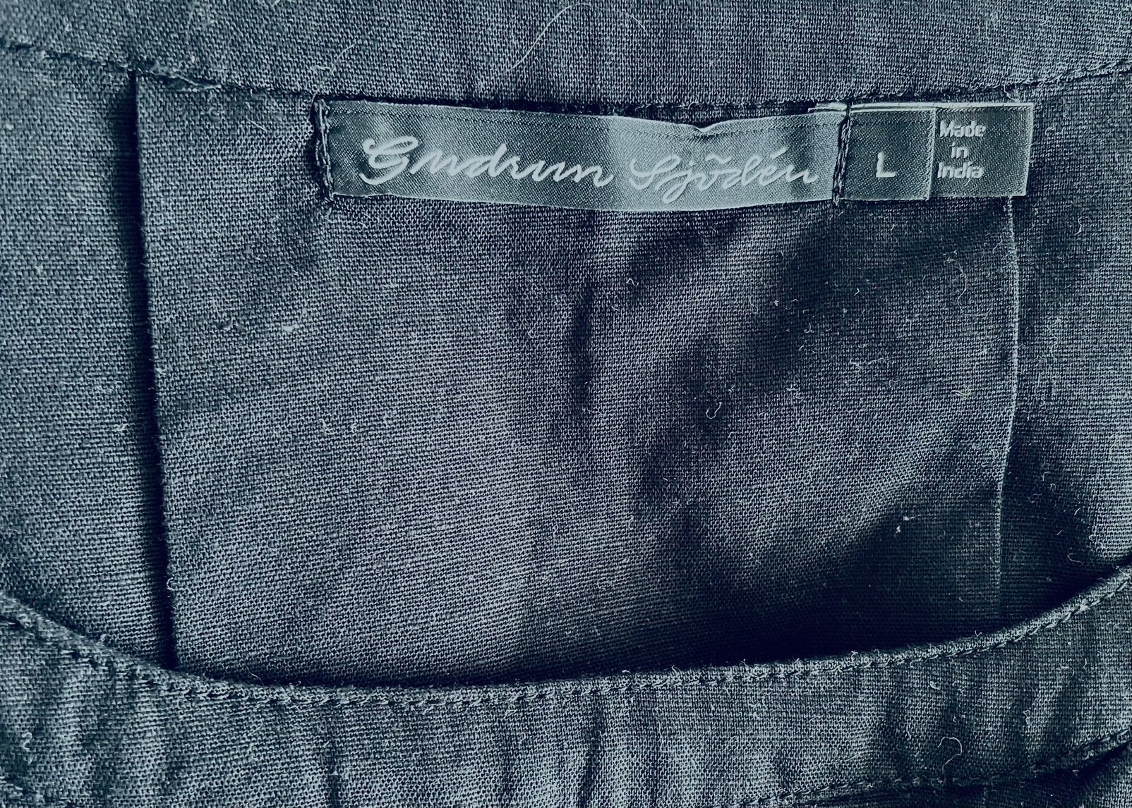 Gudrun Sjoden jurk- m L- katoen/linnen, Kleding | Dames, Jurken, Zwart, Maat 42/44 (L), Ophalen of Verzenden, Zo goed als nieuw