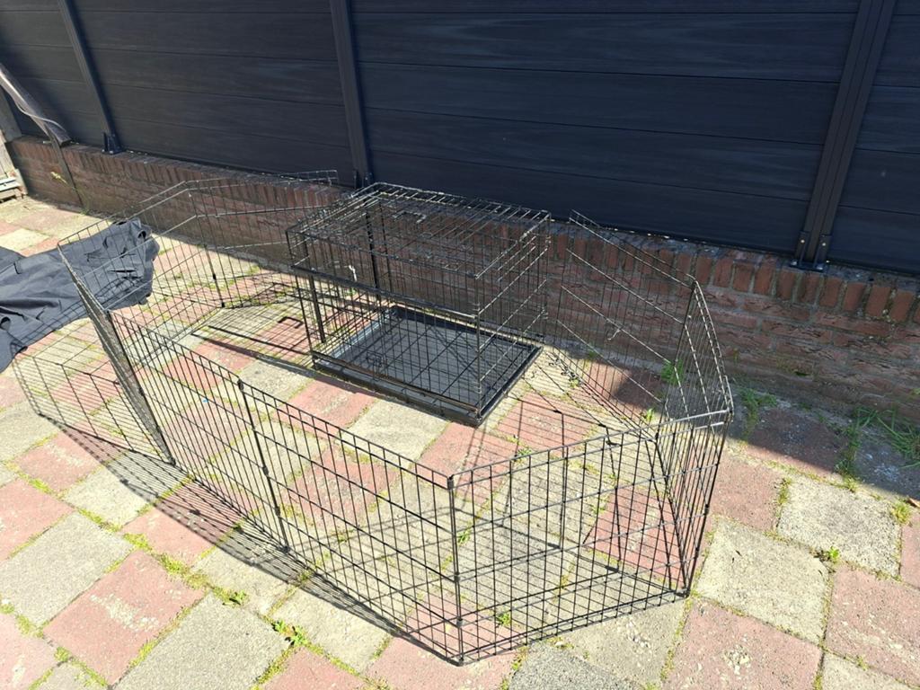 Hondenbech met ombouw en hoes, Dieren en Toebehoren, Hondenbenches, Ophalen
