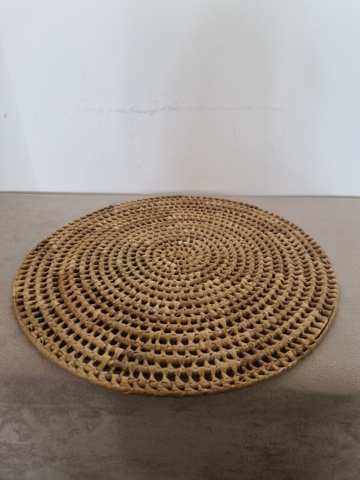 Rotan onderzetter / placemat, Huis en Inrichting, Ophalen of Verzenden, Natuurlijk materiaal, Bruin, Landelijk
