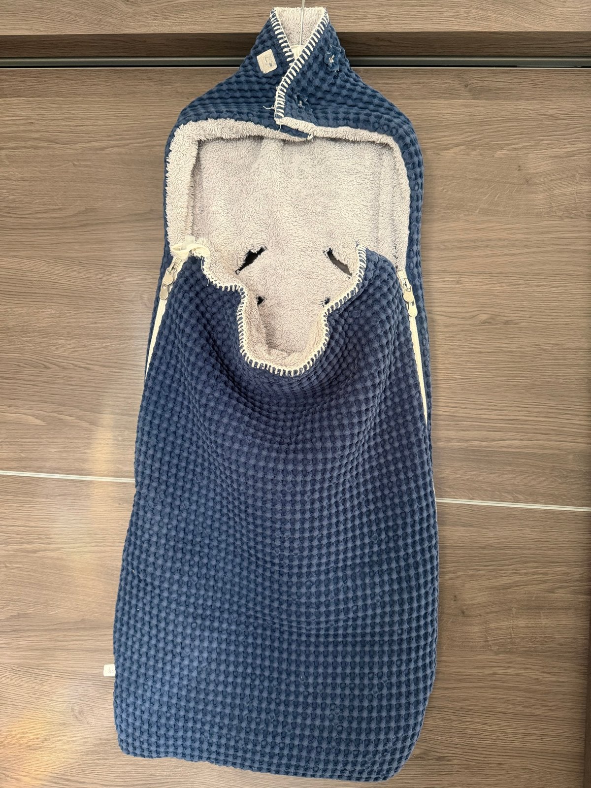 Koeka voetenzak wafelstof donkerblauw, Koeka, Ophalen of Verzenden, Zo goed als nieuw, Gevoerd