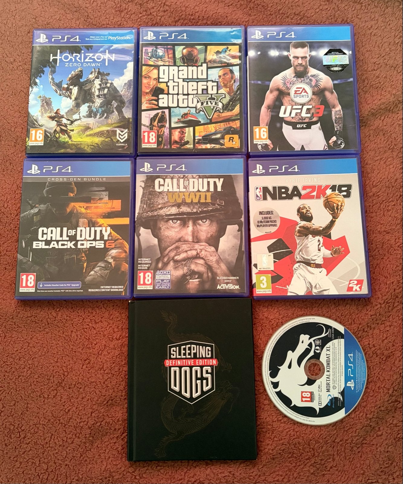 PS4 Games Bundel (8 stuks) - Playstation 4, Spelcomputers en Games, Online, Gebruikt, Vanaf 18 jaar, Overige genres