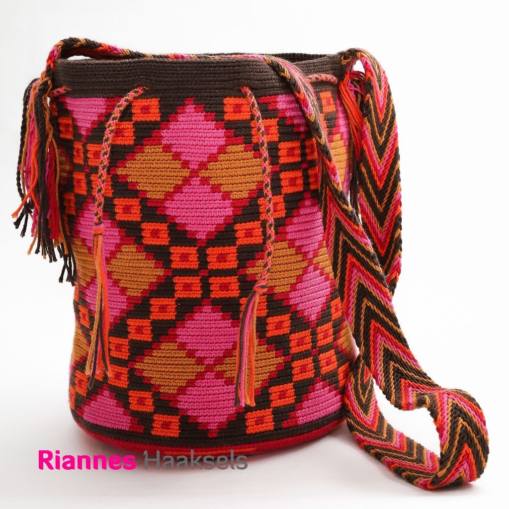 Mochila - tas - Boho - handgemaakt - festival tas, Ophalen of Verzenden, Nieuw, Bruin, Overige merken