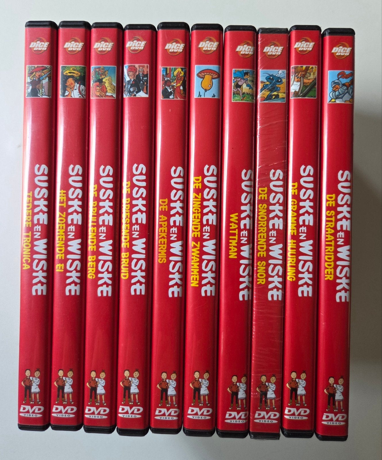 10 avonturen van Suske en Wiske op dvd Nederlands gesproken, Ophalen of Verzenden, Zo goed als nieuw