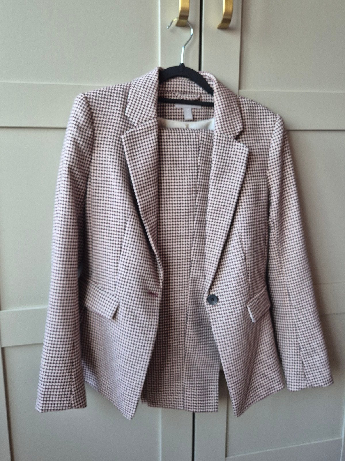 Damespak Maat 36 met leuk motief, H&M, Kostuum of Pak, Ophalen of Verzenden, Maat 36 (S)