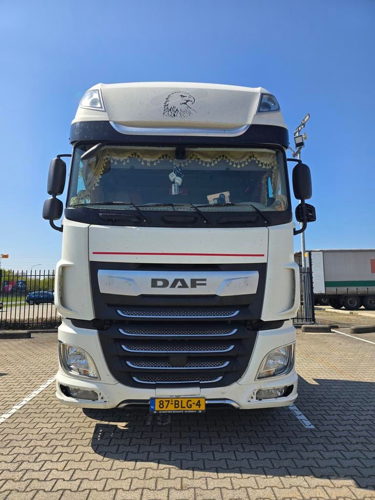 DAF XF 480 FT EURO 6 SUPPER SPACE DUBBEL TANK, Automaat, Euro 6, Wit, Bruin