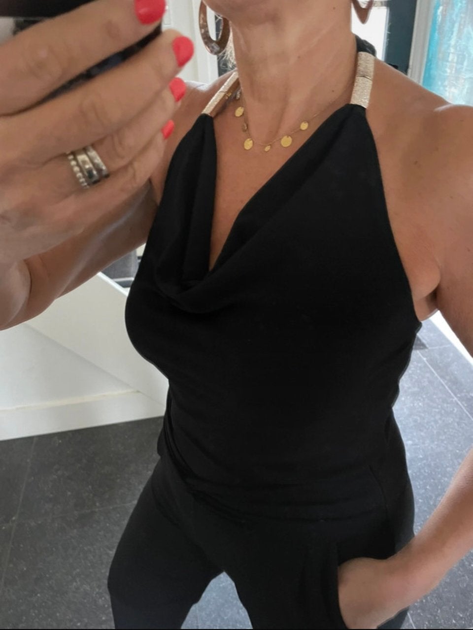 Rinascimento, super leuke en fijne jumpsuit, S/M, Kleding | Dames, Ophalen of Verzenden, Nieuw, Maat 36 (S), Zwart