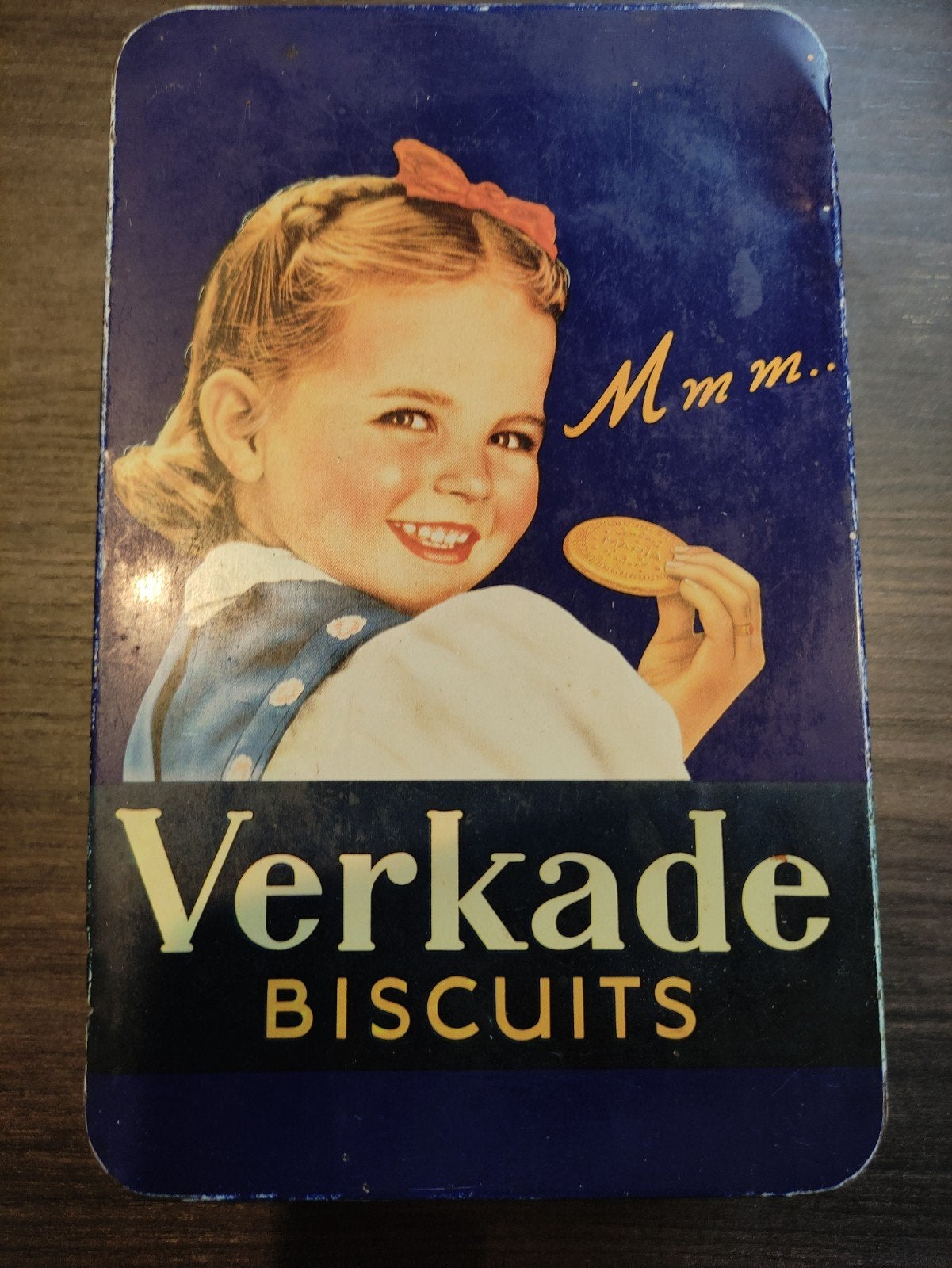 Verkade blik koekjesblik verkade, Ophalen of Verzenden, Gebruikt, Koek(jes), Verkade