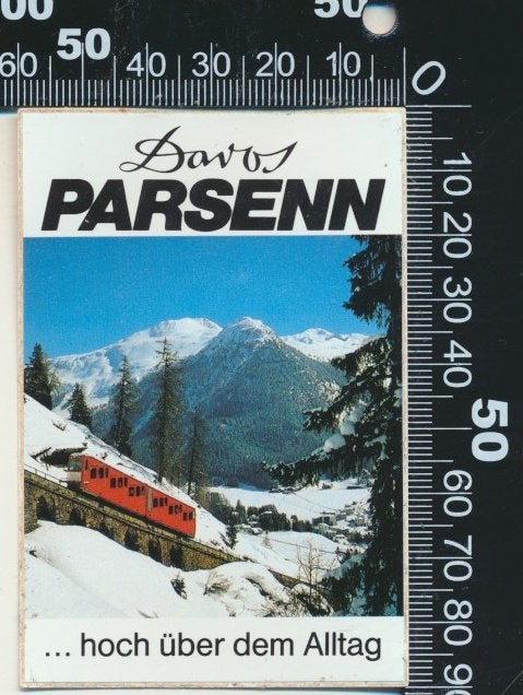 Sticker: Davos Parsenn, Ophalen of Verzenden, Zo goed als nieuw, Bedrijf of Vereniging