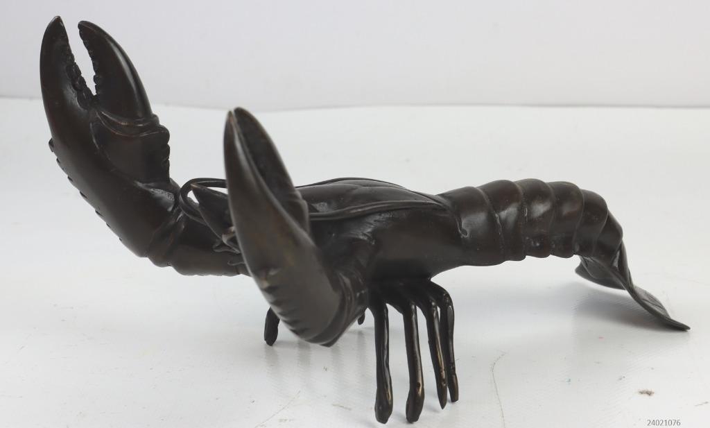 bronzen sculptuur van een kreeft., Ophalen of Verzenden, Brons