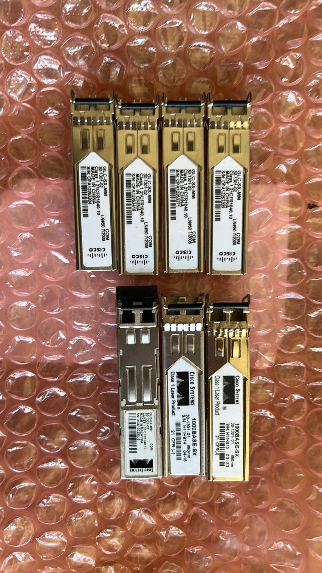 Cisco SFP Modules 1Gbit - Diverse Modellen Beschikbaar, Computers en Software, Netwerk switches, Ophalen of Verzenden, Gebruikt