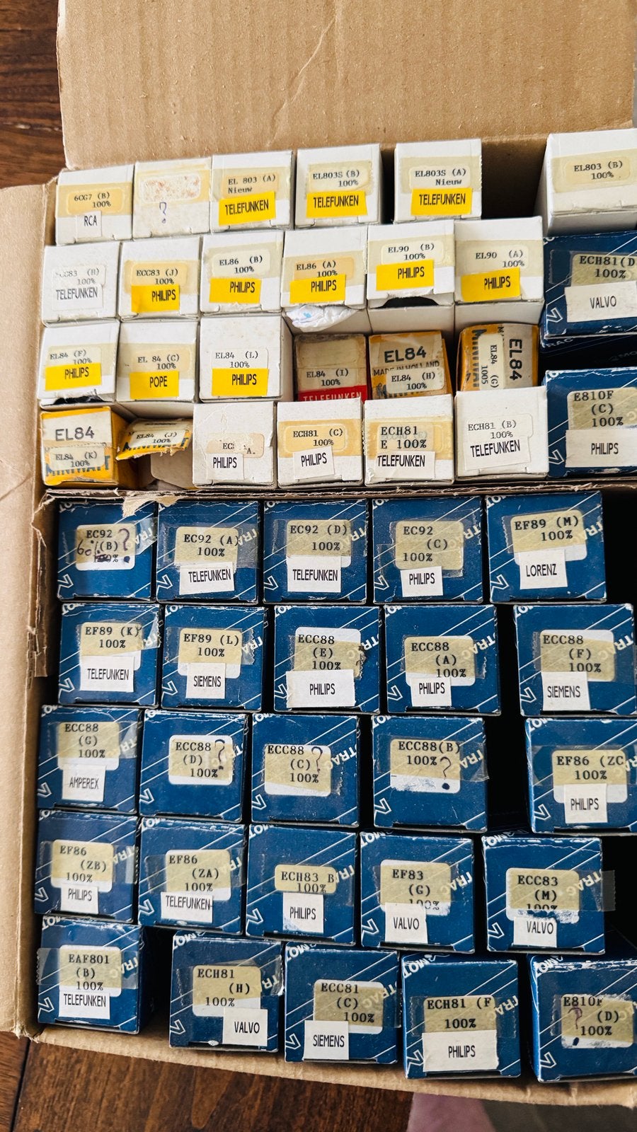 radio/versterker buizen NOS Telefunken Phili ECC88 EL84 EF86, Ophalen of Verzenden, Zo goed als nieuw