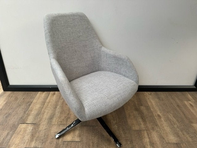 Grijze design loungestoel Markant, Ophalen, Gebruikt, Stof