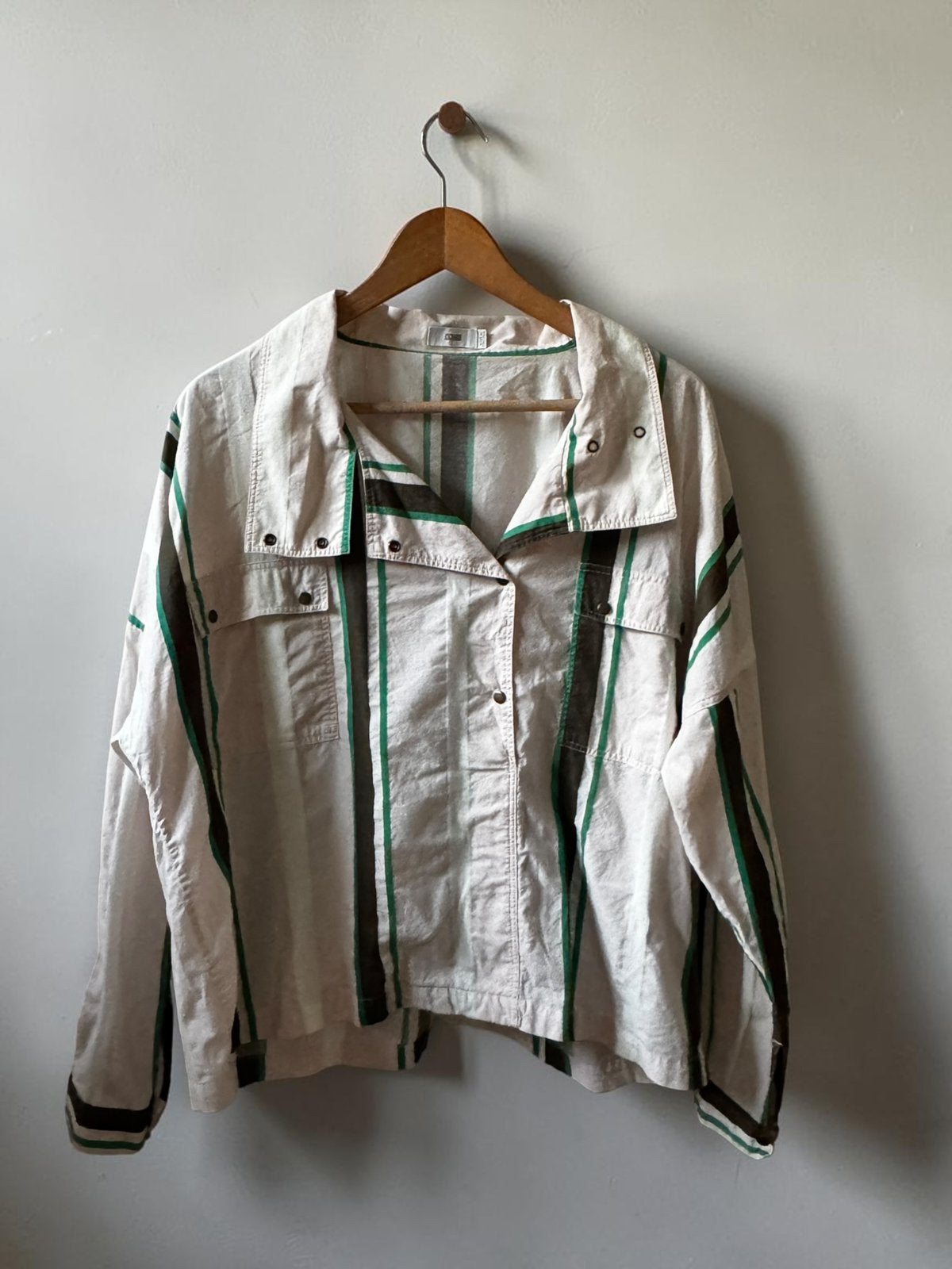 Closed wit groen strepen blouse top jas jack maat medium 38, Ophalen of Verzenden, Zo goed als nieuw, Maat 38/40 (M), Groen