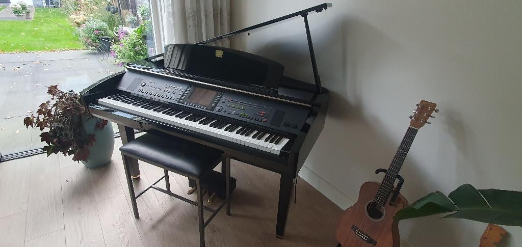 Yamaha CVP-309 GP digitale vleugel piano ingebouwde Tyros 2, Zwart, Ophalen of Verzenden, Zo goed als nieuw, Vleugel