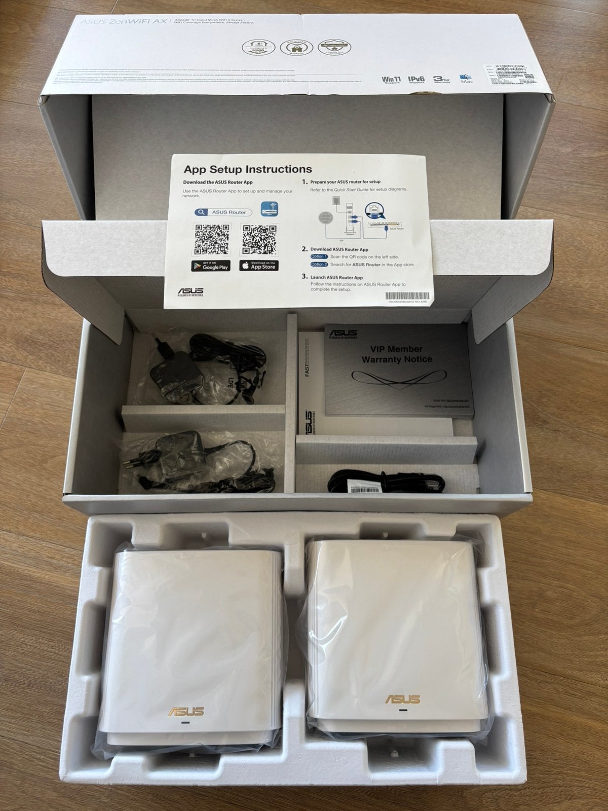 ASUS ZenWiFi AX AX6600 XT8 Tri-band Mesh WiFi 6 Systeem, Ophalen of Verzenden, Zo goed als nieuw, Router