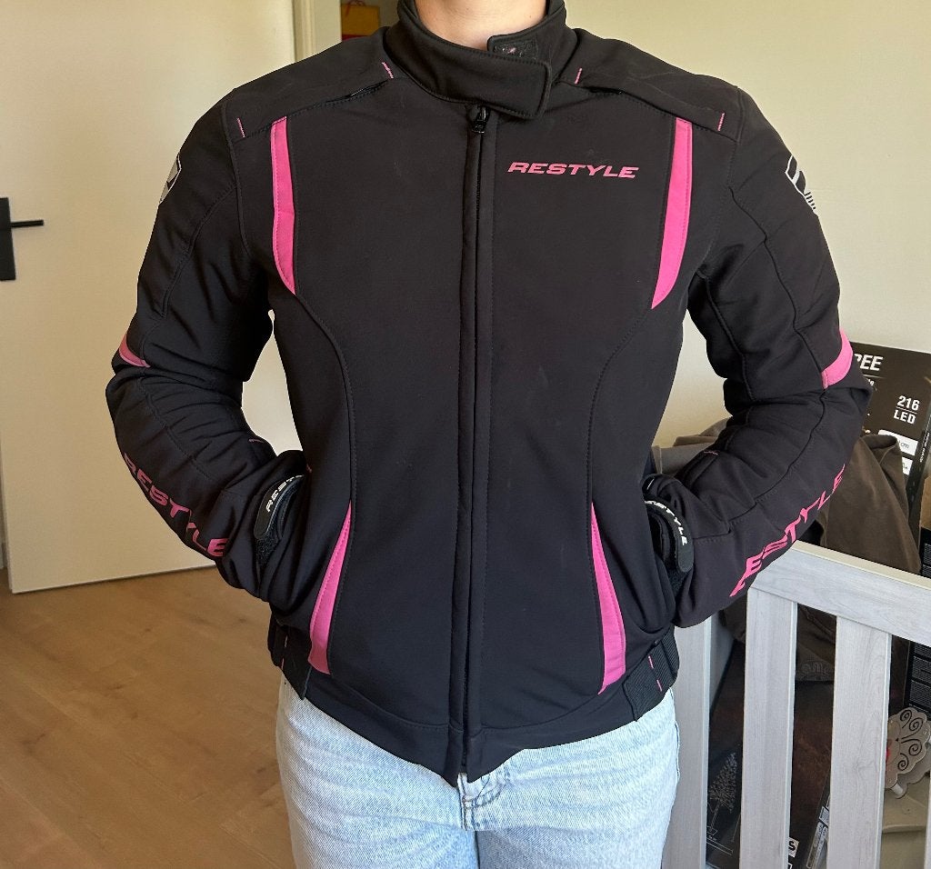 Motor jas dames, Motoren, Jas | textiel, Ophalen of Verzenden, Tweedehands, Dames
