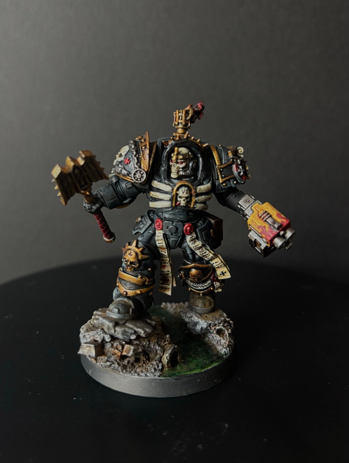 Unieke Black Templar Judiciar in Terminator Armor, Gebruikt, Figuurtje(s), Ophalen of Verzenden, Warhammer 40000