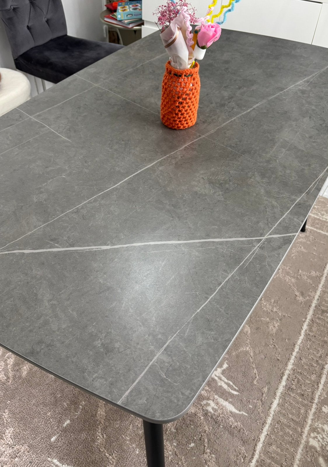 Marmer eettafel grijs 140-70 mooie eettafel marmer, Huis en Inrichting, Tafels | Salontafels, Ophalen, 100 tot 150 cm, 50 tot 100 cm