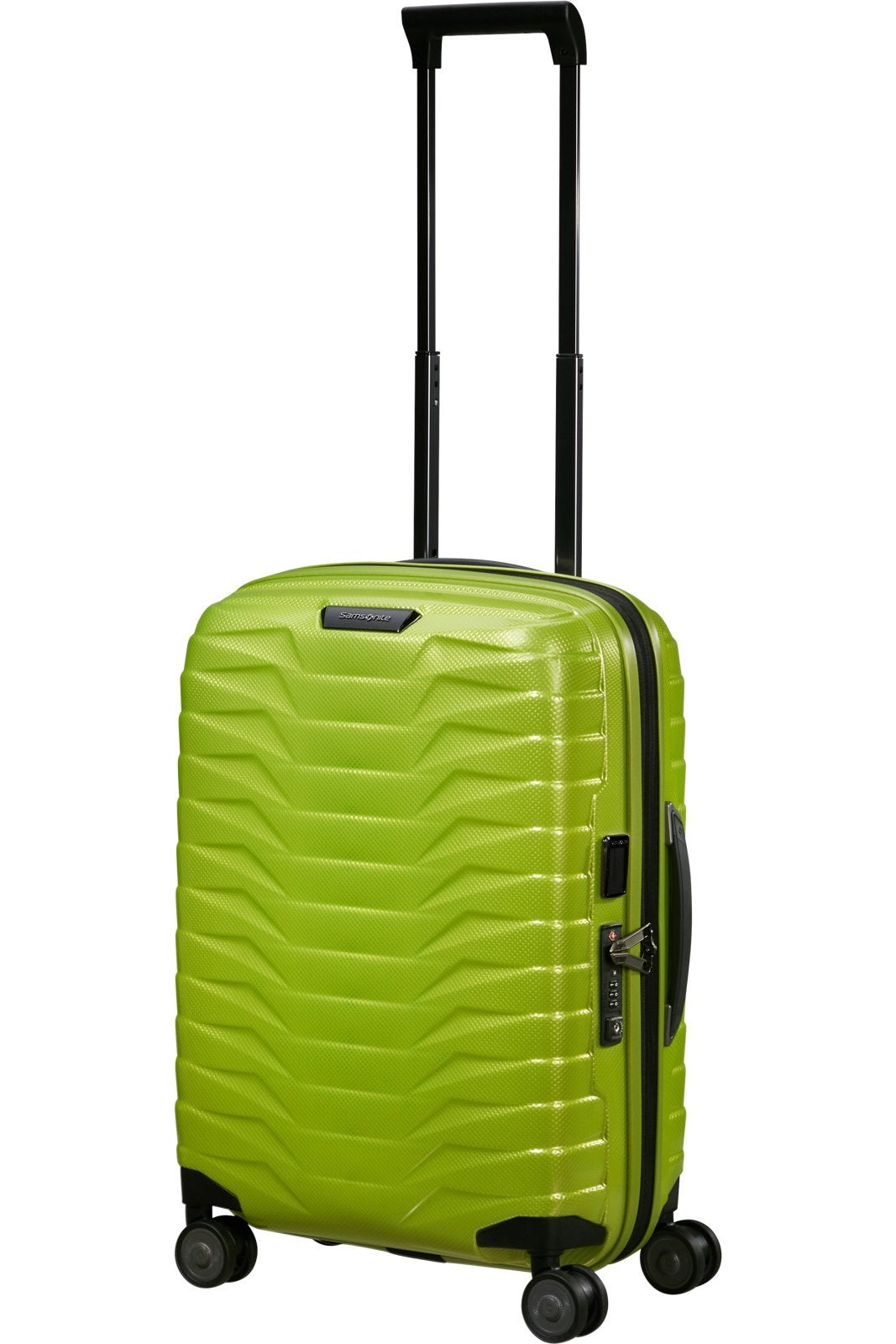 Samsonite Proxis Spinner 55 cm – Nieuw in doos – Lime Groen, Ophalen of Verzenden, Nieuw, Hard kunststof, 50 tot 60 cm