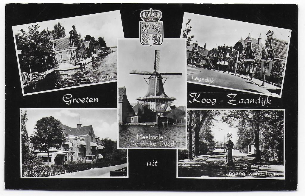 Koog Zaandijk Oude Ongelopen Ansichtkaart (B5044 ), Ophalen of Verzenden, 1960 tot 1980, Ongelopen, Noord-Holland