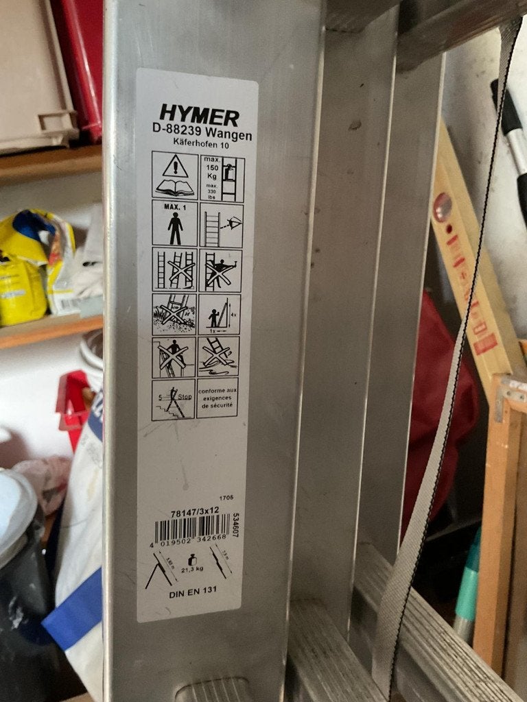 ladder, Ophalen, Gebruikt, Ladder, 4 meter of meer