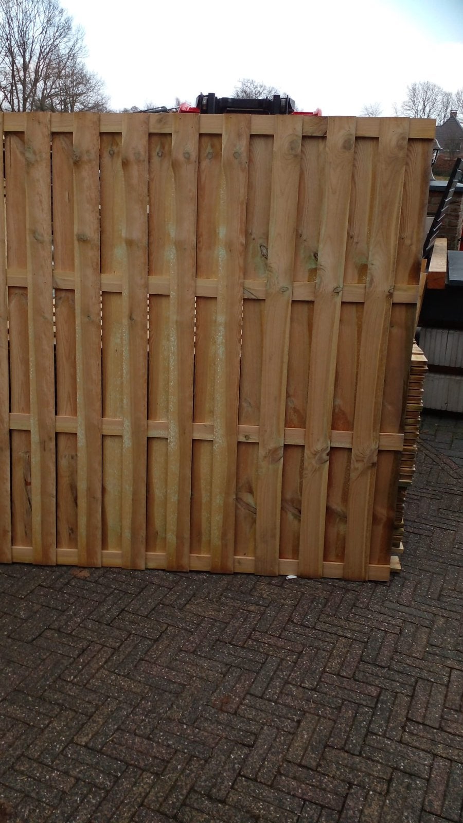 Tuinschermen, Tuin en Terras, Schuttingen, Nieuw, Hout, 1 tot 2 meter, Minder dan 3 meter, Ophalen