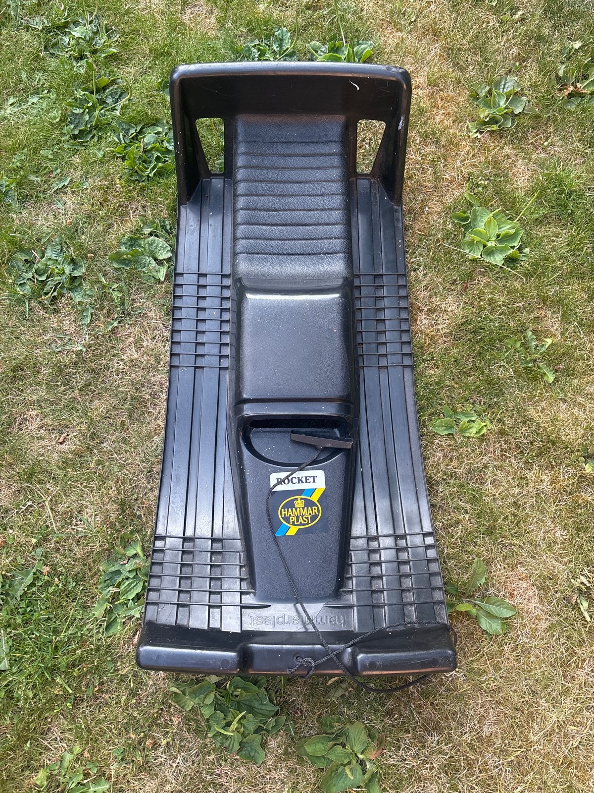 Hammar Plast Rocket slee - Zwart, Ophalen, Rugleuning, Gebruikt, Kunststof