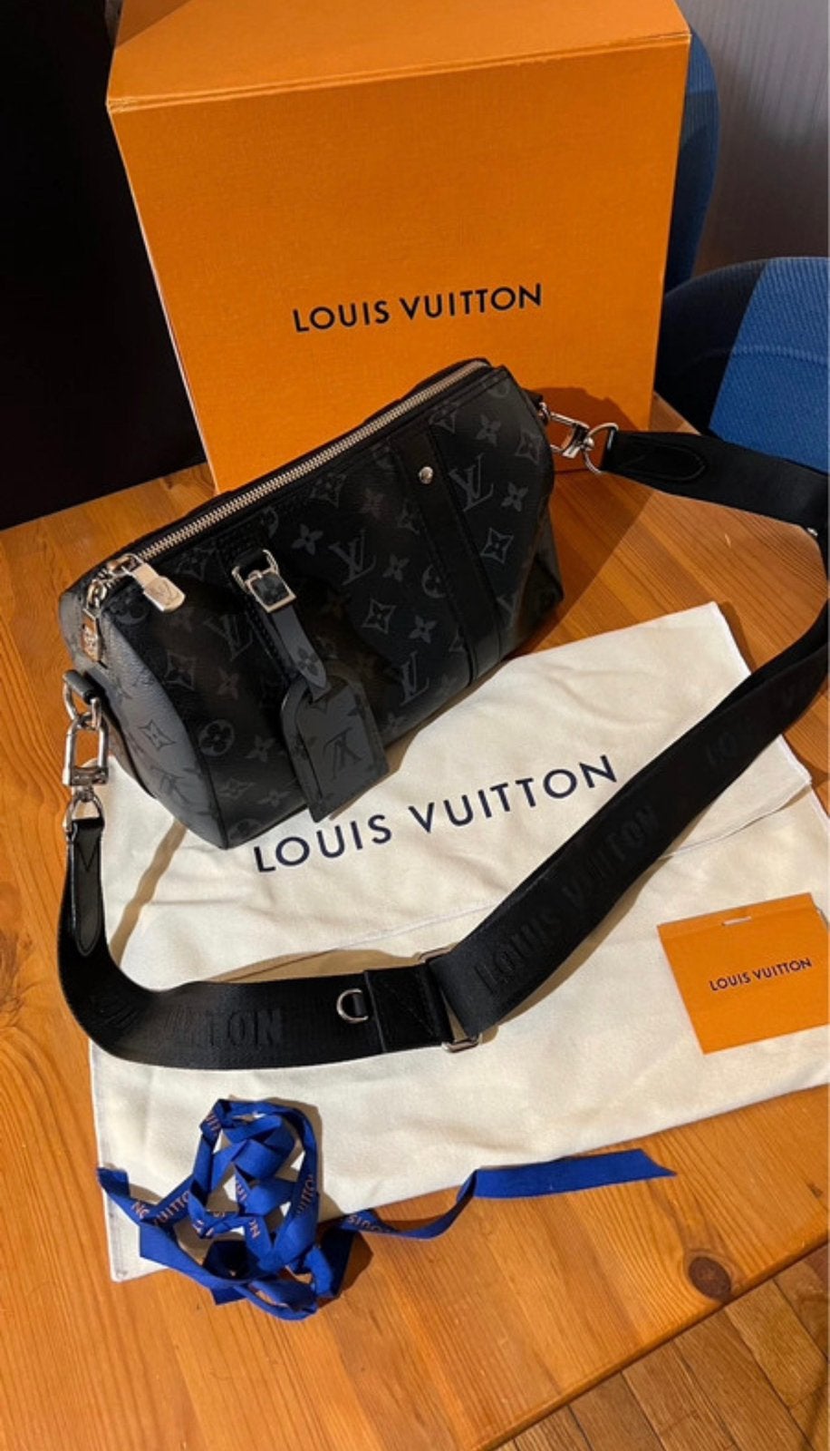 Louis vuitton city keepall, Ophalen of Verzenden, Zo goed als nieuw, Zwart, Leer