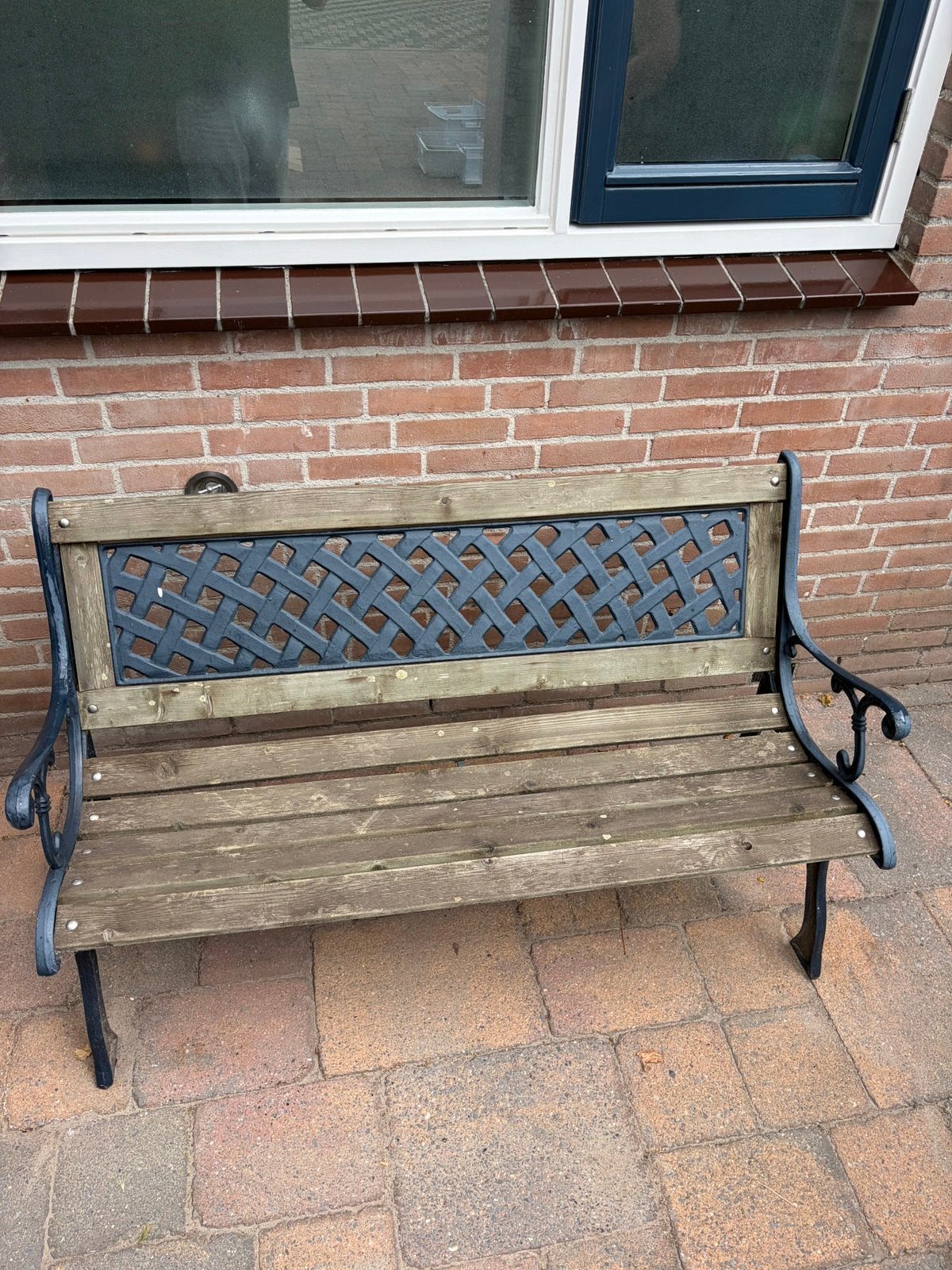 Tuinbankje, Ophalen, Gebruikt, Hout