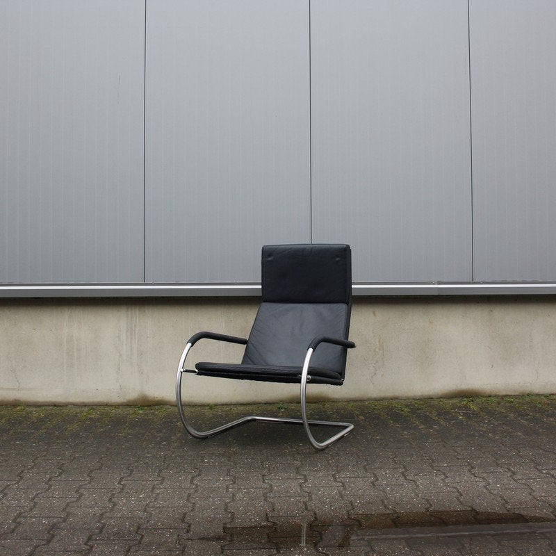 Tecta D35 fauteuil | zwart leer, Ophalen, Gebruikt, Kunststof, Onbekend