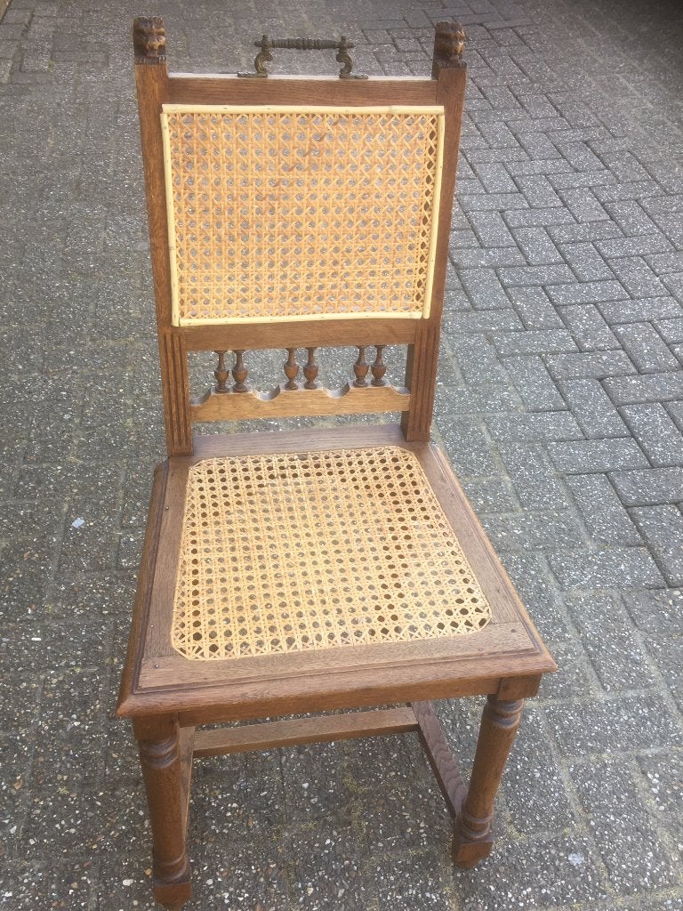 Mechelse stoel, opgeknapt, zitting en rug nieuw, Ophalen