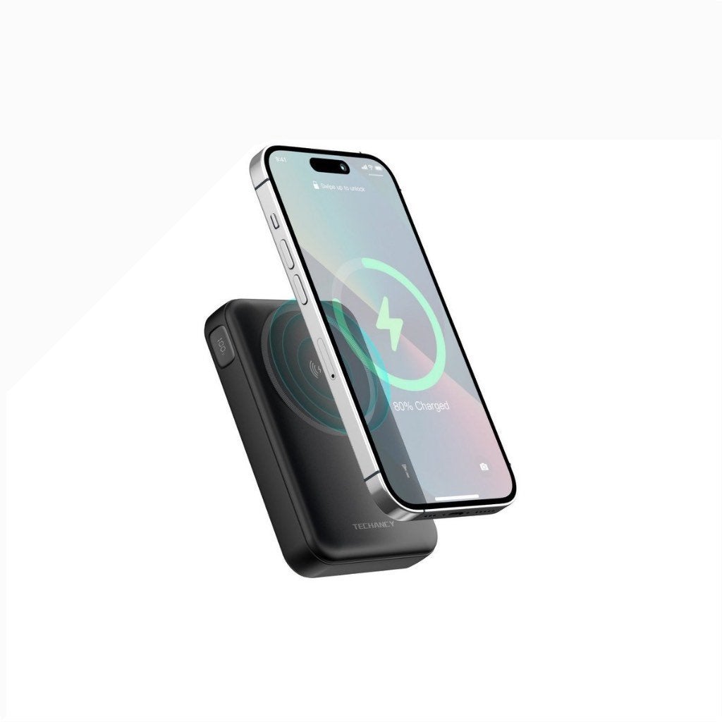 Magnetic Power Bank - 10.000mAh - 15W - MagSafe - LED-scherm, Caravans en Kamperen, Kampeeraccessoires, Verzenden, Nieuw