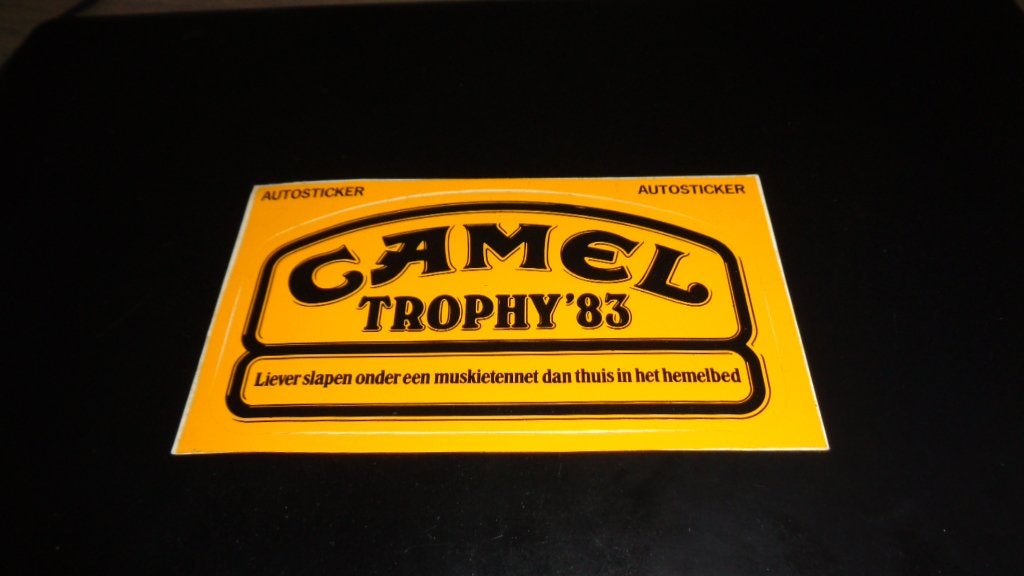 Sticker  CAMEL TROPHY  1983     (NIEUW), Verzenden, Nieuw, Overige merken