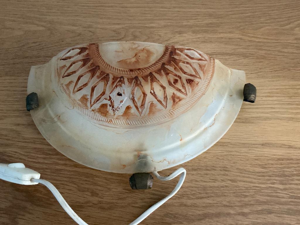 Muurlamp halve maan - sfeervolle lamp, Huis en Inrichting, Lampen | Wandlampen, Ophalen of Verzenden, Gebruikt, Glas