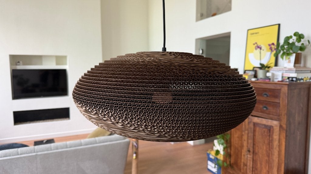 2x Graypants Disc design hanglampen van Ø50 cm., Ophalen, Zo goed als nieuw, Overige materialen, E27 (groot)