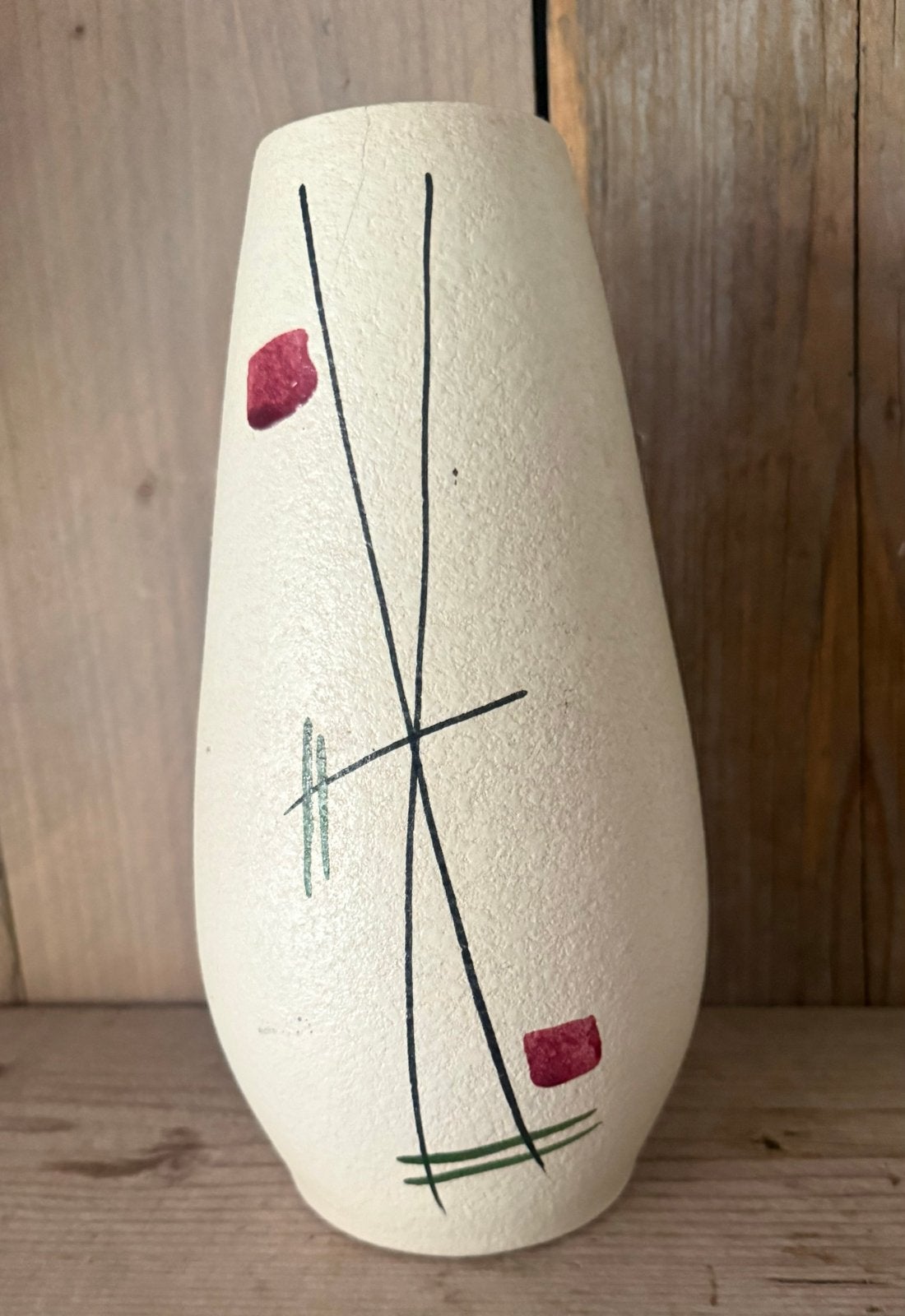 Vintage Scheurich vaas 529-25, jaren '50, Rockabilly, Antiek en Kunst, Ophalen of Verzenden
