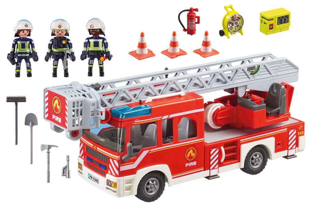PLAYMOBIL 9463 Brandweer Ladderwagen licht en geluid, Kinderen en Baby's, Speelgoed | Playmobil, Ophalen of Verzenden, Nieuw