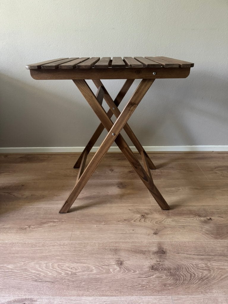 Askholmen tafel (Ikea) 60x62cm, Ophalen, Zo goed als nieuw, Hout, 2 zitplaatsen