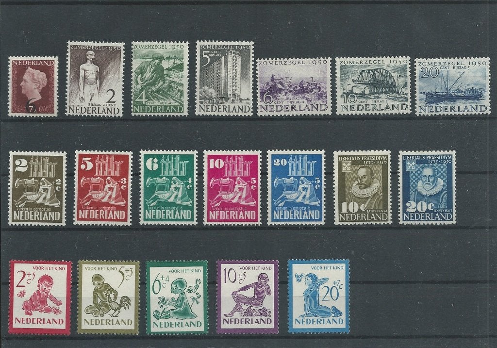 Nederland 1950, Complete Jaargang, Postfris., Postzegels en Munten, Verzenden, Na 1940, Postfris