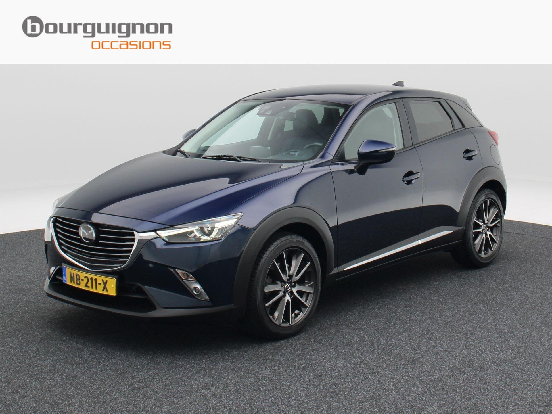 Mazda CX-3 2.0 SkyActiv-G 120 GT-M Automaat | Adaptive Cruis, Auto's, Mazda, 1998 cc, 4 cilinders, Blauw, SUV of Terreinwagen