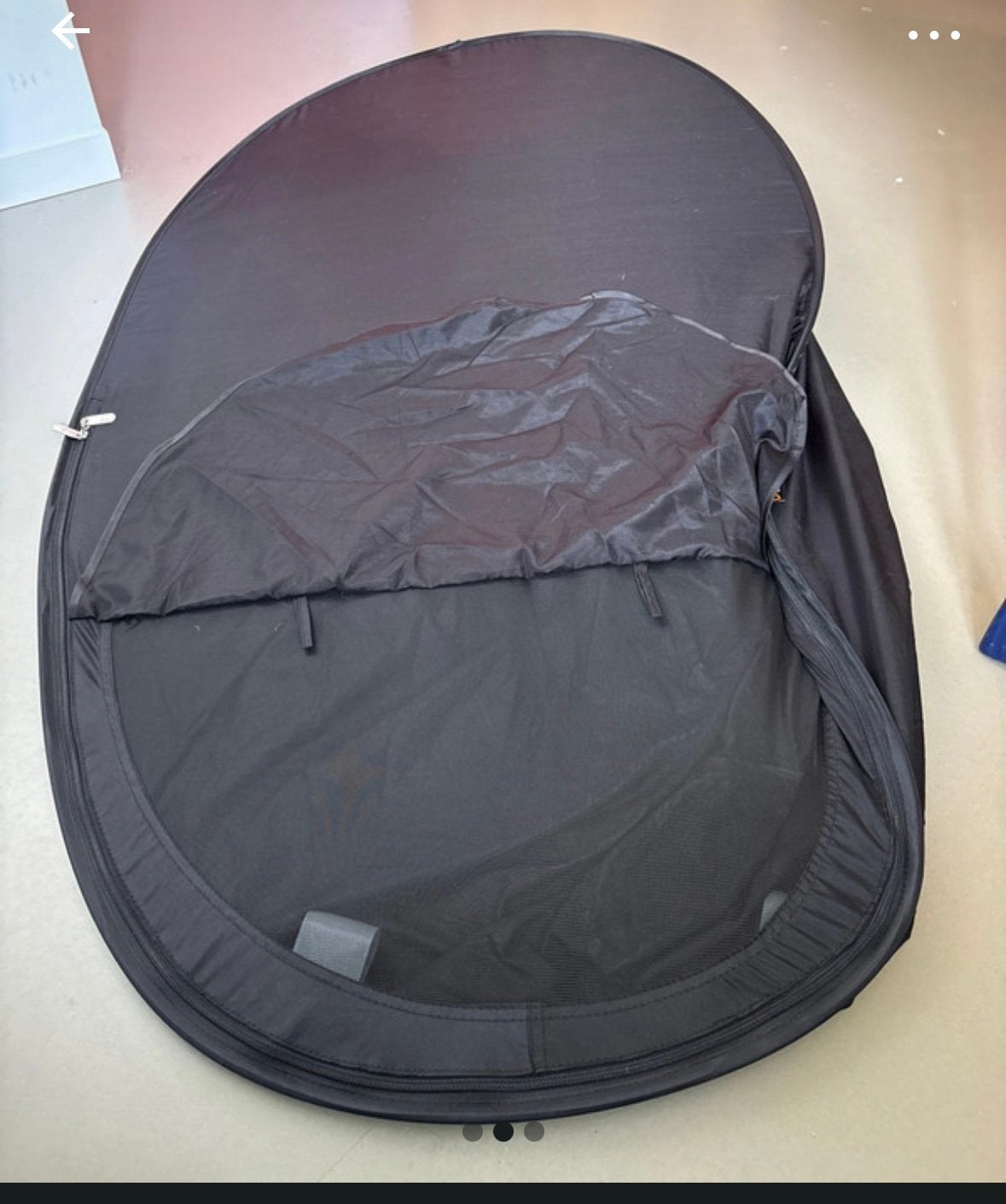 Deryan pop-up ledikant/campingbed  klamboe, Ophalen of Verzenden, Gebruikt, Reisbedje