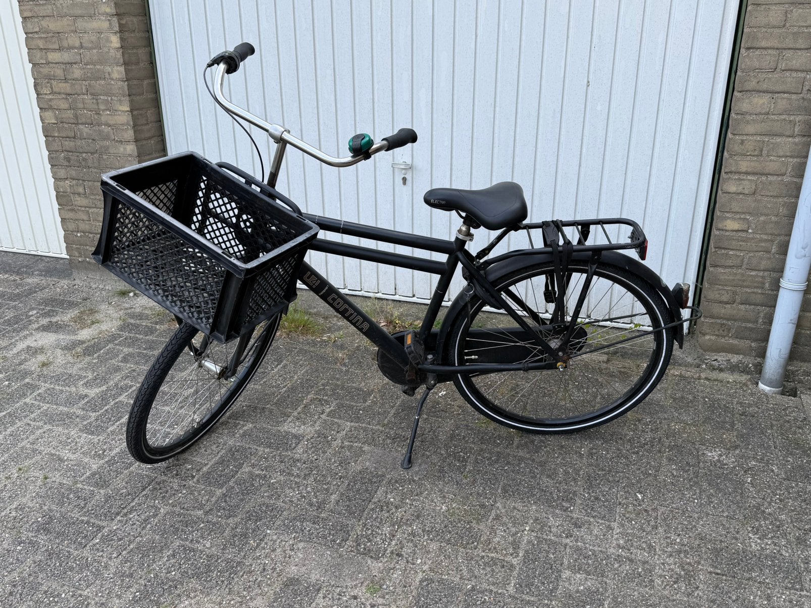 Cortina jongensfiets 26 inch - Zwart, Terugtraprem, Gebruikt, Minder dan 47 cm, Ophalen