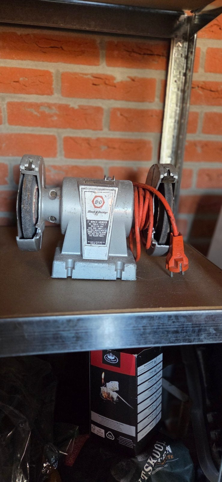 Black & Decker 5" Bench Grinder - Vintage Slijpmachine, Ophalen, Gebruikt